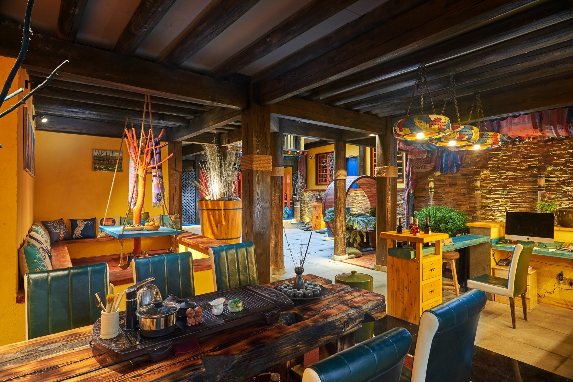 Jiumi Snow Mountain Original Art Hotel แชงกรีลา ภายนอก รูปภาพ
